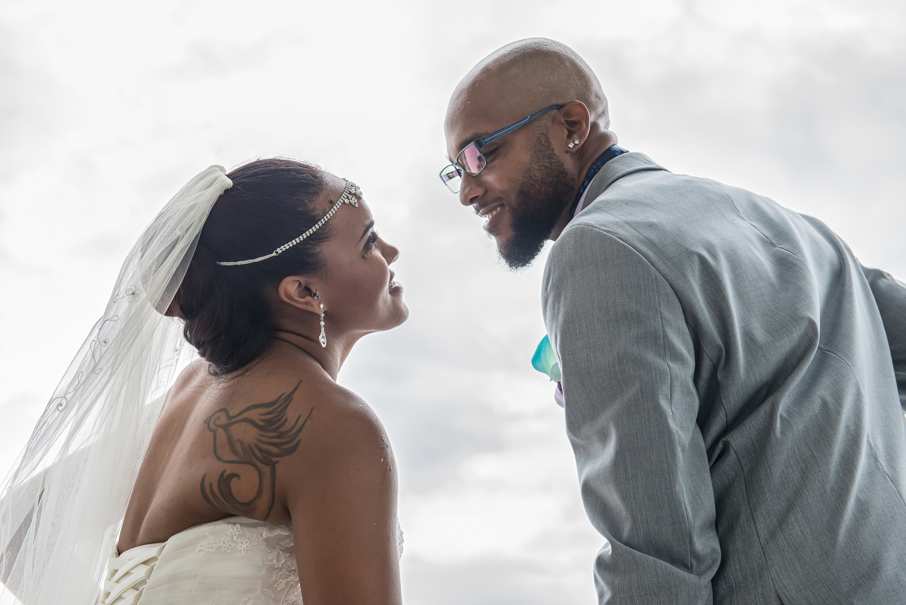 black couple wedding photography